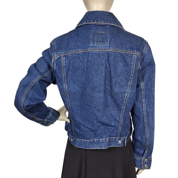 Levi Strauss & Co Denim Trucker Snap Front Jean Jacket Women's Size Large - Picture 6 of 10